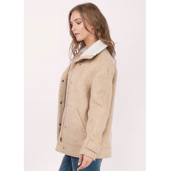 CAMEL WOOL COAT - Picture 2 of 3